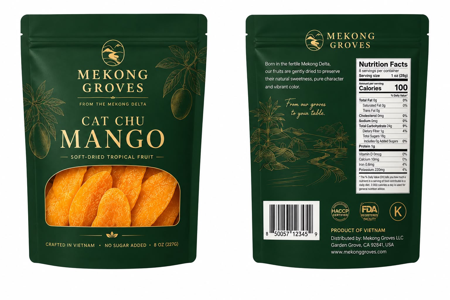 Cat Chu Mango — Soft-Dried Tropical Fruit