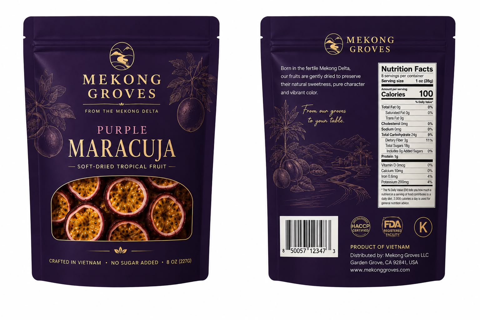 Purple Maracuja — Soft-Dried Tropical Fruit