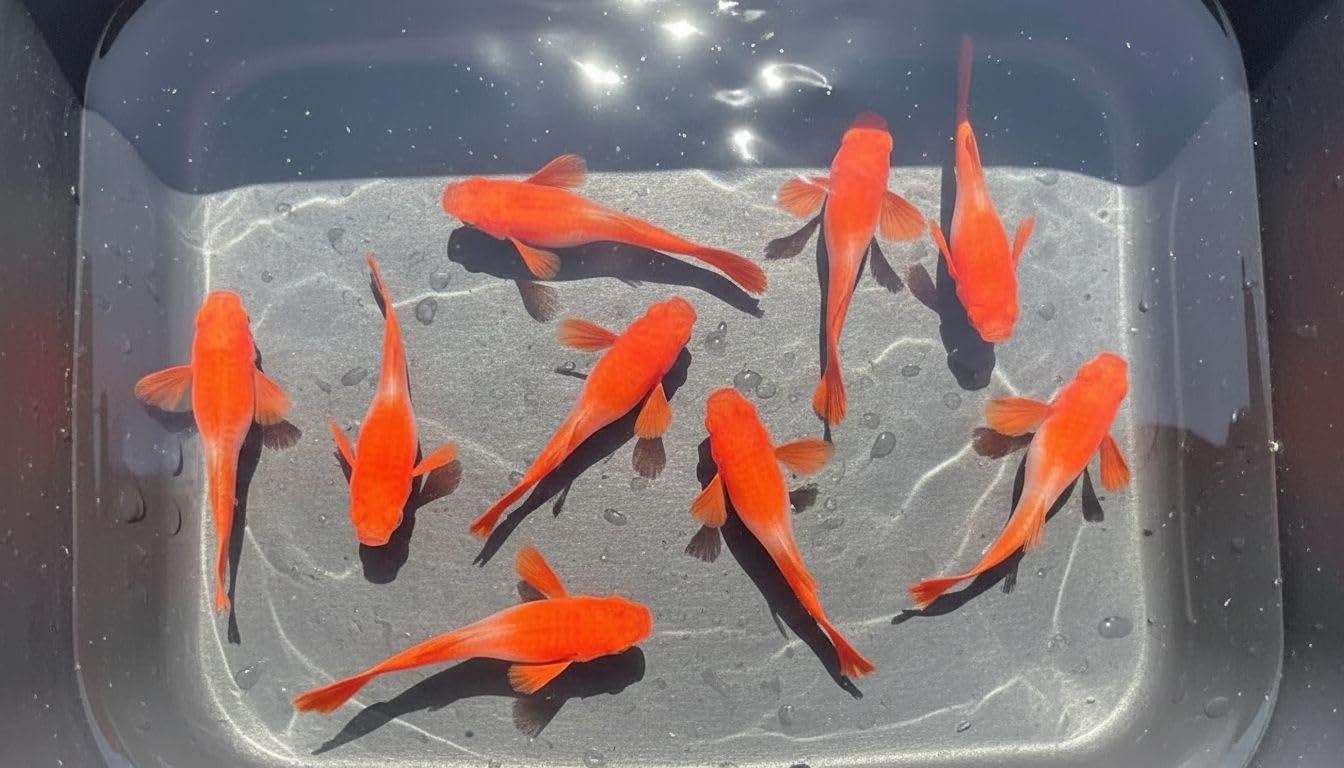 Albino Koi Red Ear Guppy – Premium Live Aquarium Fish