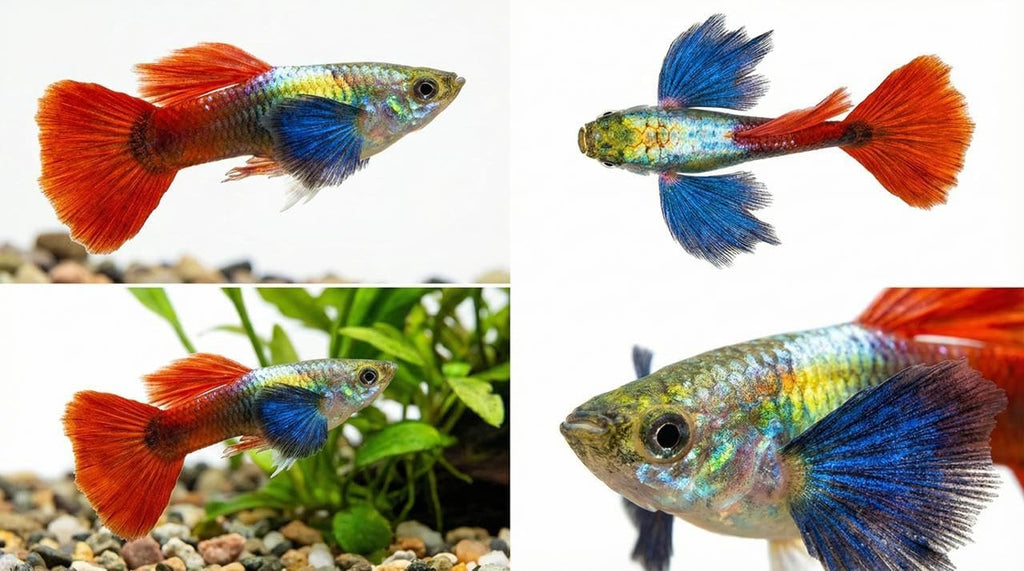 Dumbo Red Rose Guppy – Premium Tropical Live Aquarium Fish (10+ Pack)