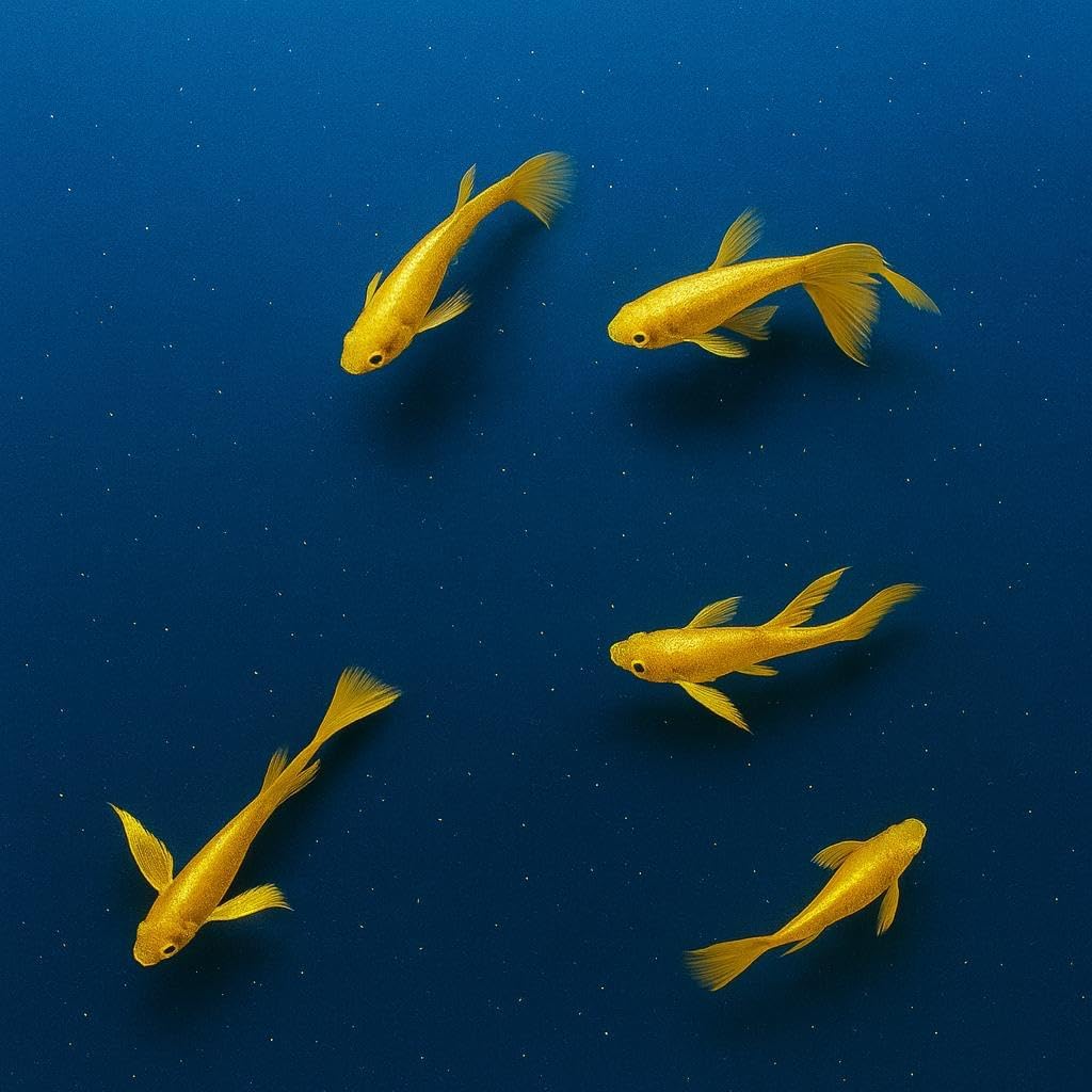 Full Gold 24K Guppy – Premium Live Tropical Aquarium Fish
